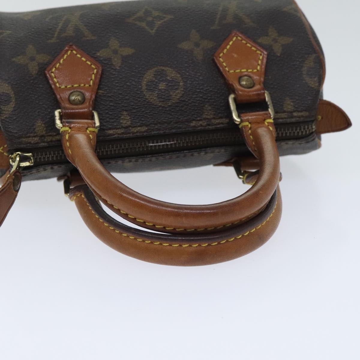 LOUIS VUITTON Monogram Mini Speedy Hand Bag M41534 LV Auth 90285