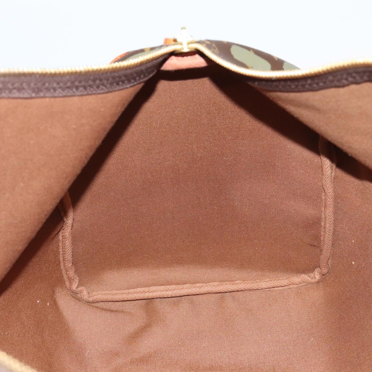 LOUIS VUITTON Monogram Graffiti Keepall 50 Boston Bag Khaki M92196 Auth 90286AV