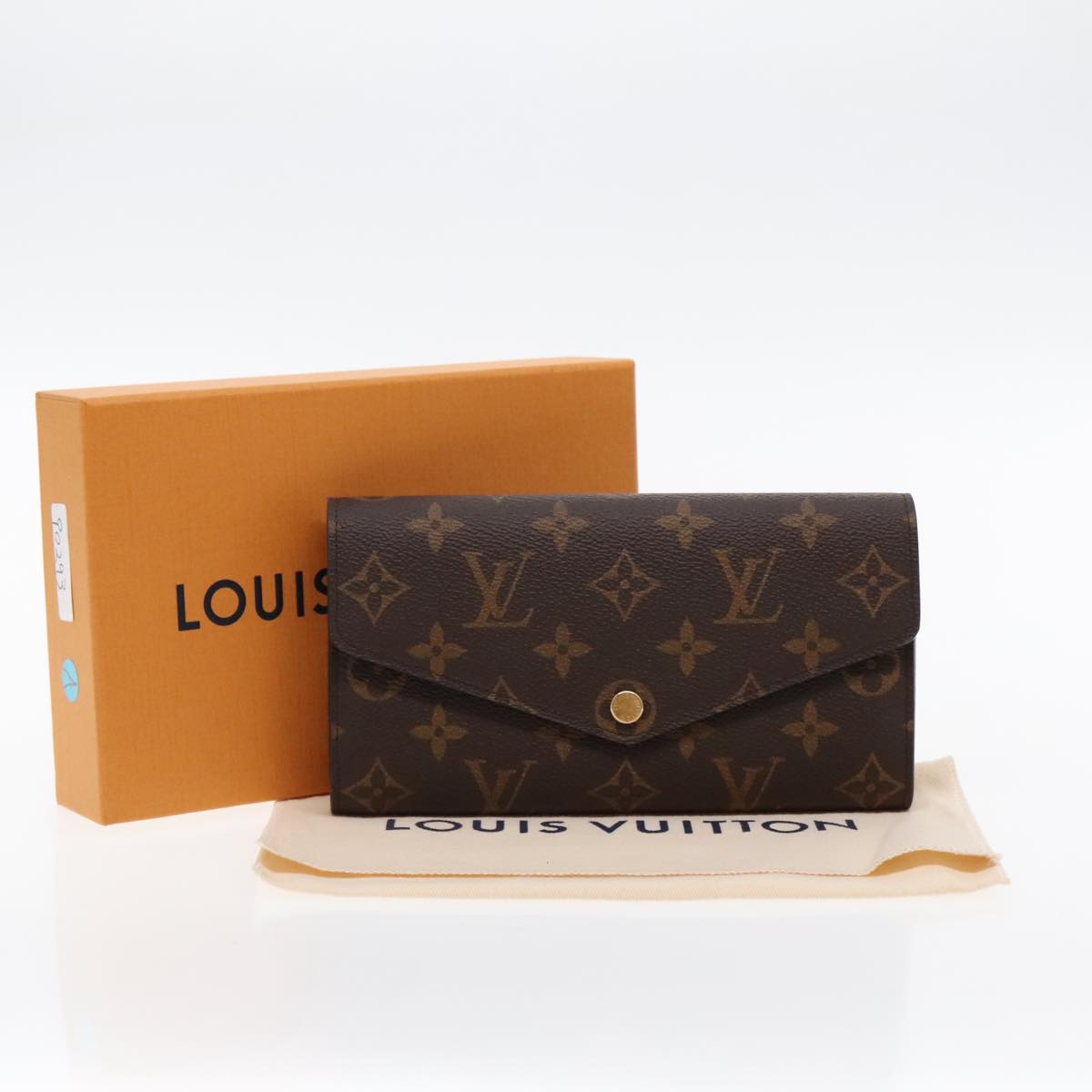 LOUIS VUITTON Monogram Portefeuille Sarah Long Wallet M61734 LV Auth 90293A