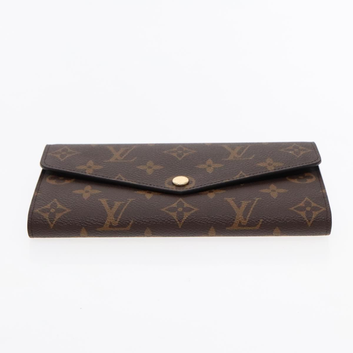 LOUIS VUITTON Monogram Portefeuille Sarah Long Wallet M61734 LV Auth 90293A