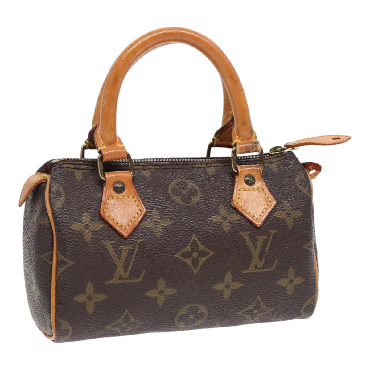 LOUIS VUITTON Monogram Mini Speedy Hand Bag M41534 LV Auth 90298