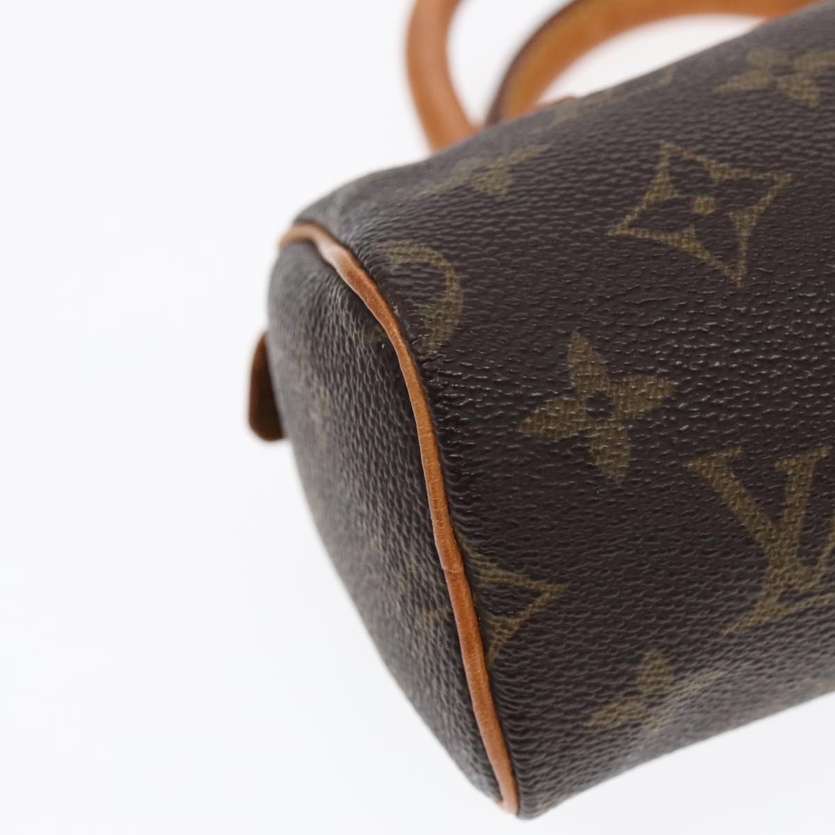 LOUIS VUITTON Monogram Mini Speedy Hand Bag M41534 LV Auth 90298