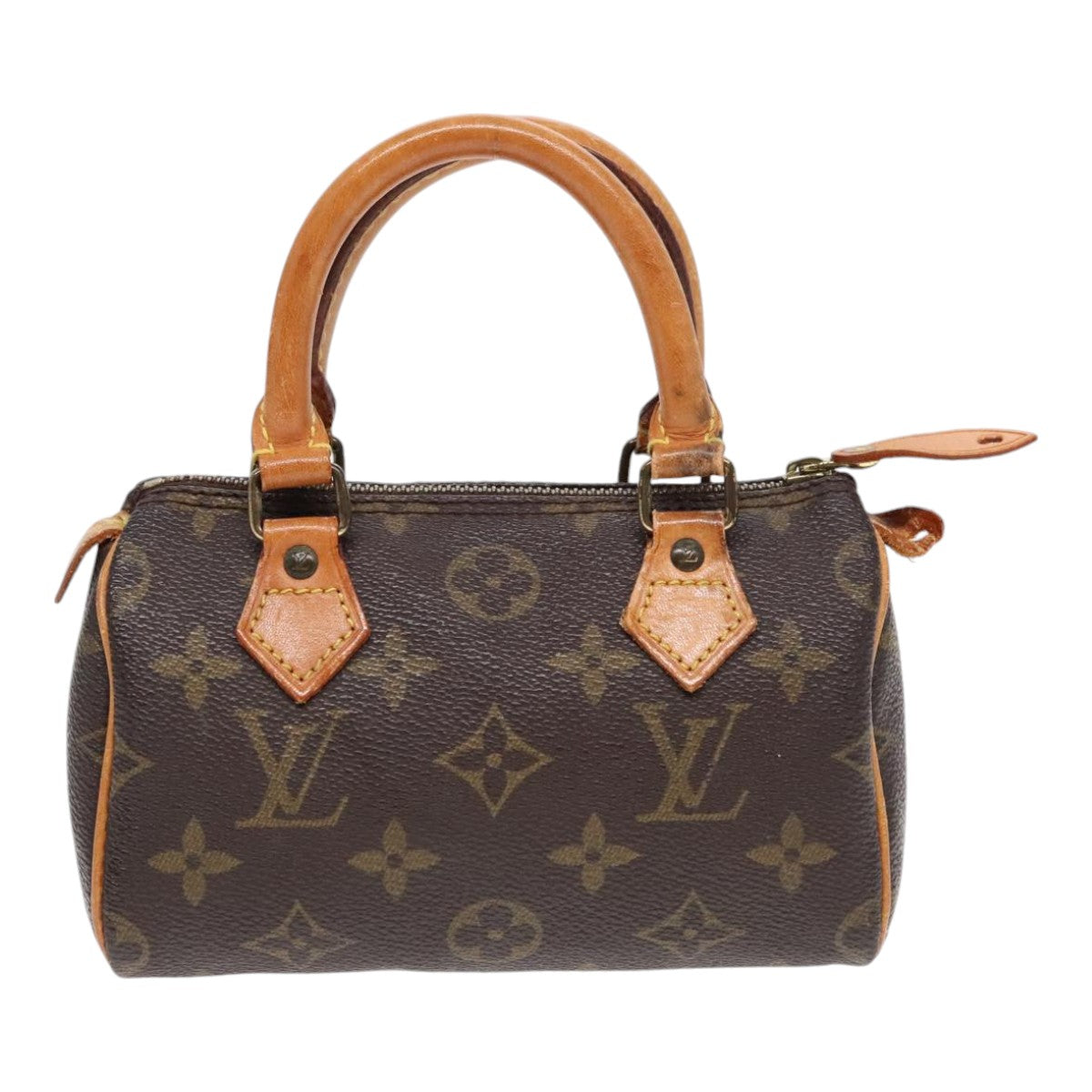 LOUIS VUITTON Monogram Mini Speedy Hand Bag M41534 LV Auth 90298