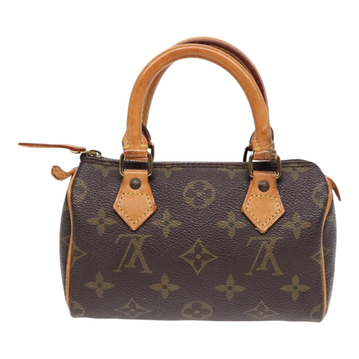 LOUIS VUITTON Monogram Mini Speedy Hand Bag M41534 LV Auth 90298