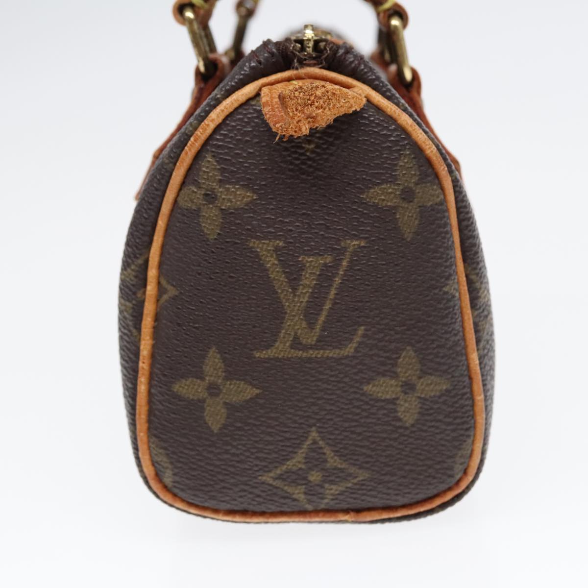 LOUIS VUITTON Monogram Mini Speedy Hand Bag M41534 LV Auth 90298