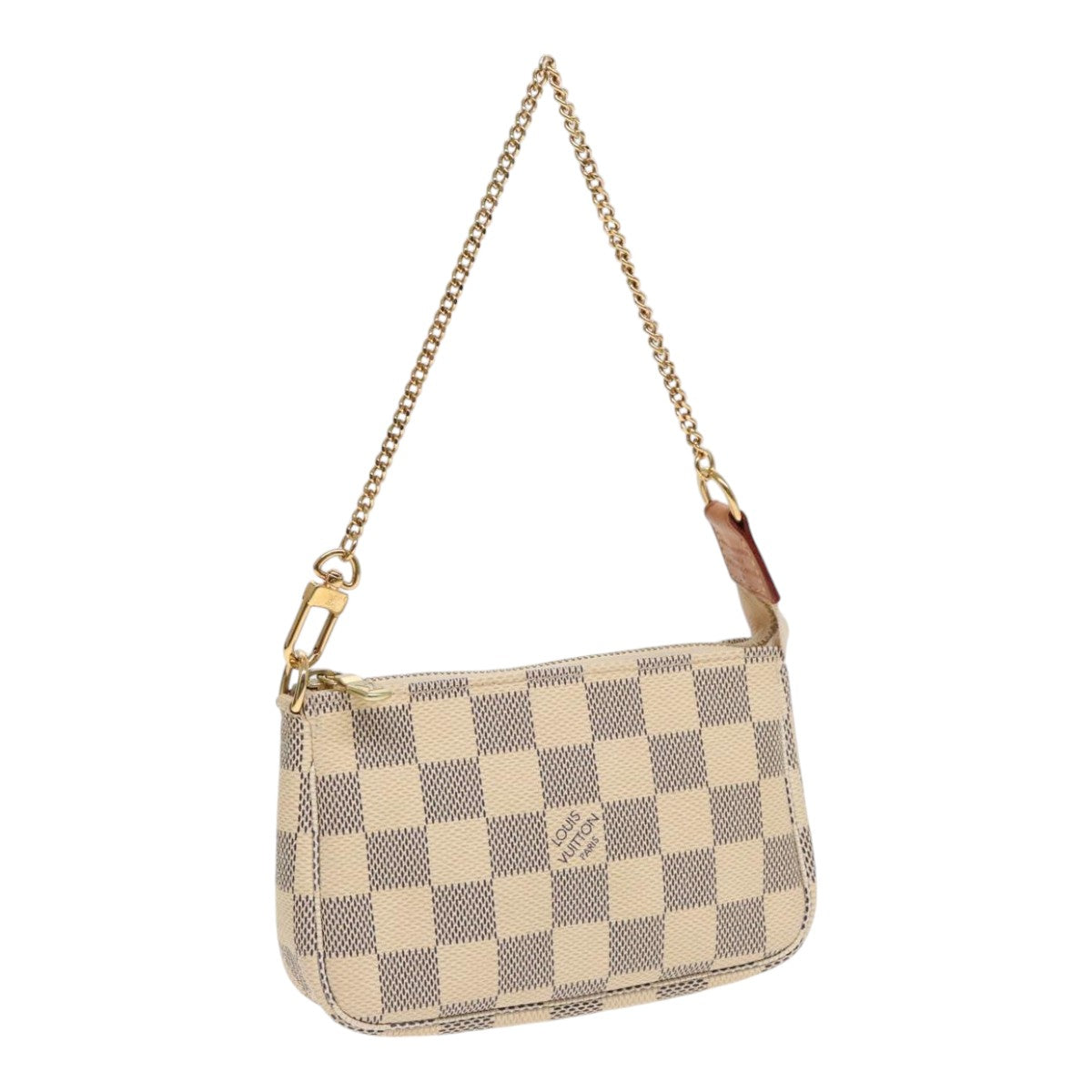 LOUIS VUITTON Damier Azur Mini Pochette Accessoires Pouch N63005 LV Auth 90302