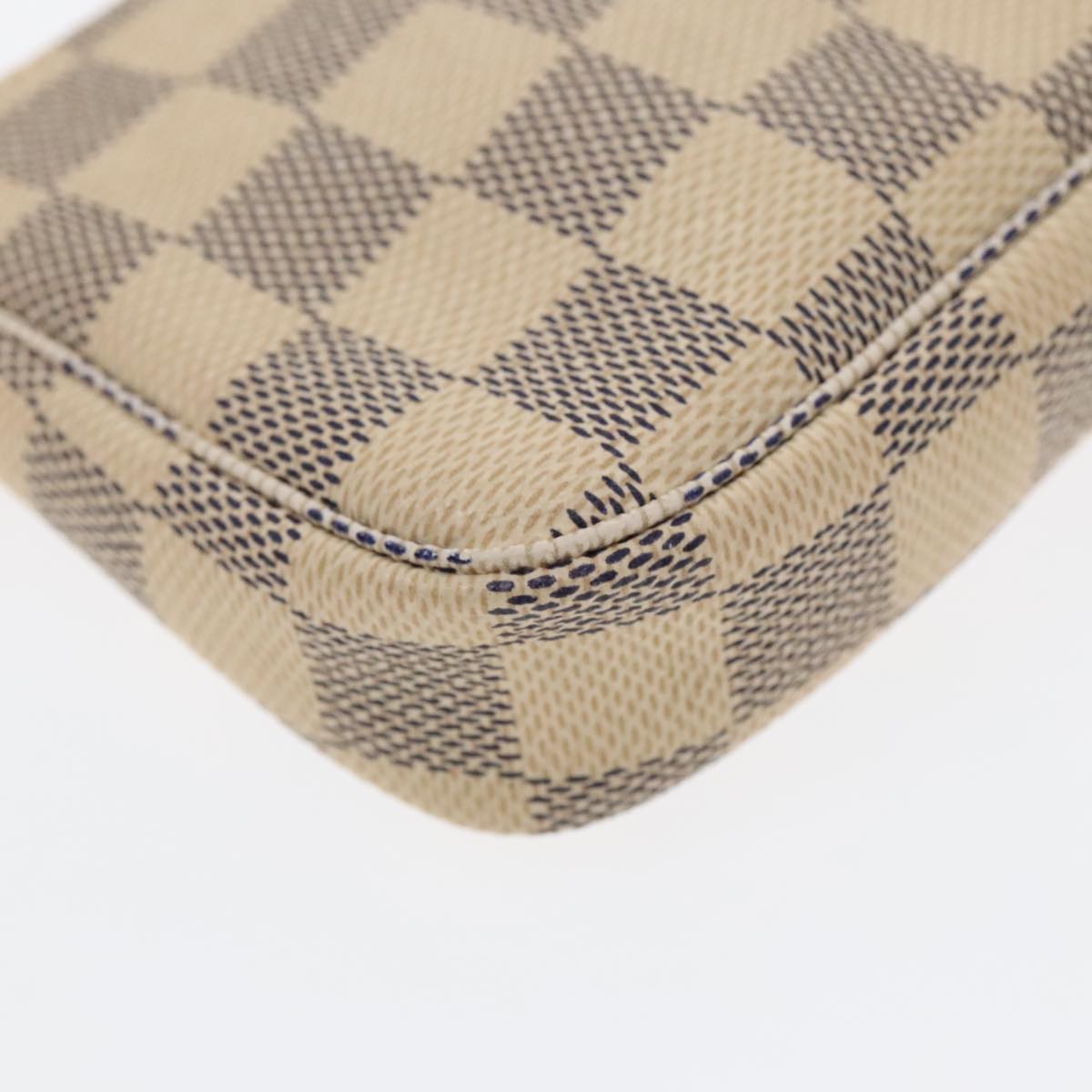 LOUIS VUITTON Damier Azur Mini Pochette Accessoires Pouch N63005 LV Auth 90302