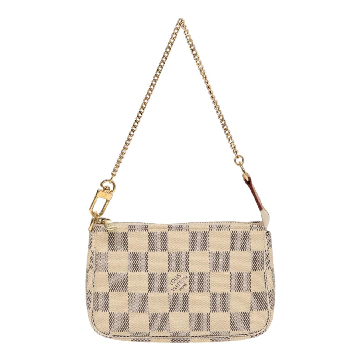 LOUIS VUITTON Damier Azur Mini Pochette Accessoires Pouch N63005 LV Auth 90302