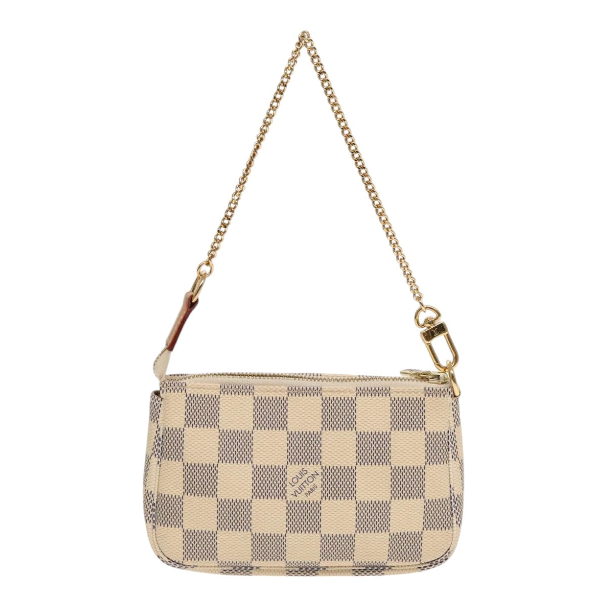 LOUIS VUITTON Damier Azur Mini Pochette Accessoires Pouch N63005 LV Auth 90302