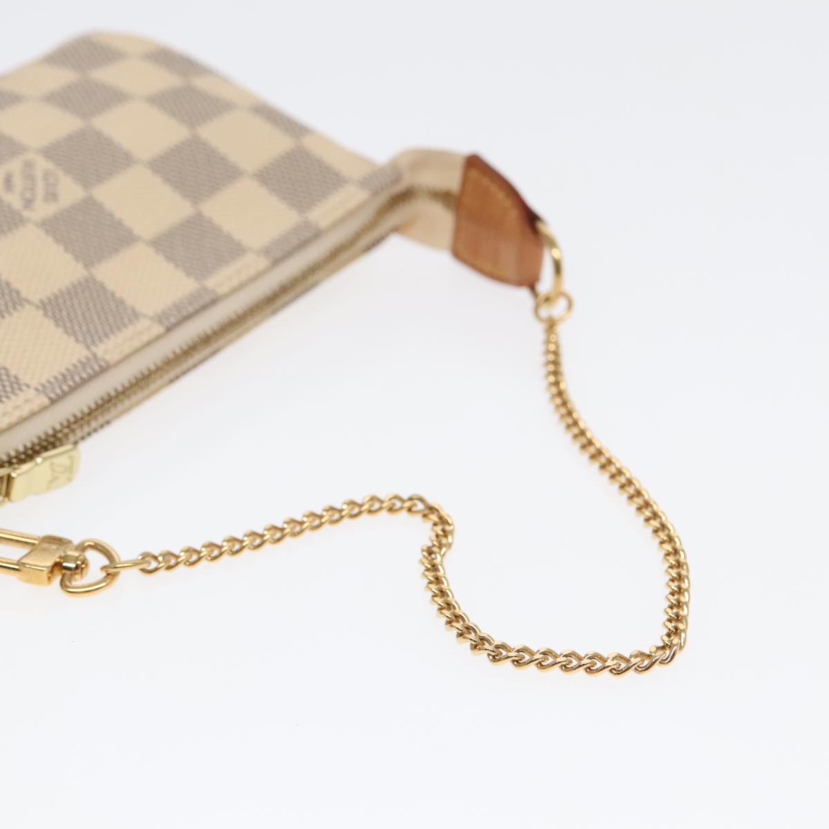 LOUIS VUITTON Damier Azur Mini Pochette Accessoires Pouch N63005 LV Auth 90302