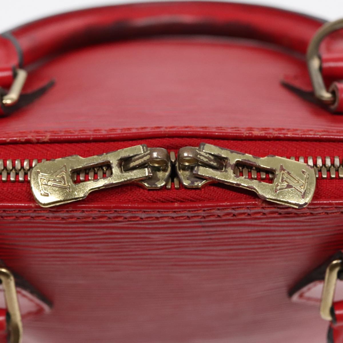 LOUIS VUITTON Epi Alma Hand Bag Castilian Red M52147 LV Auth 90304