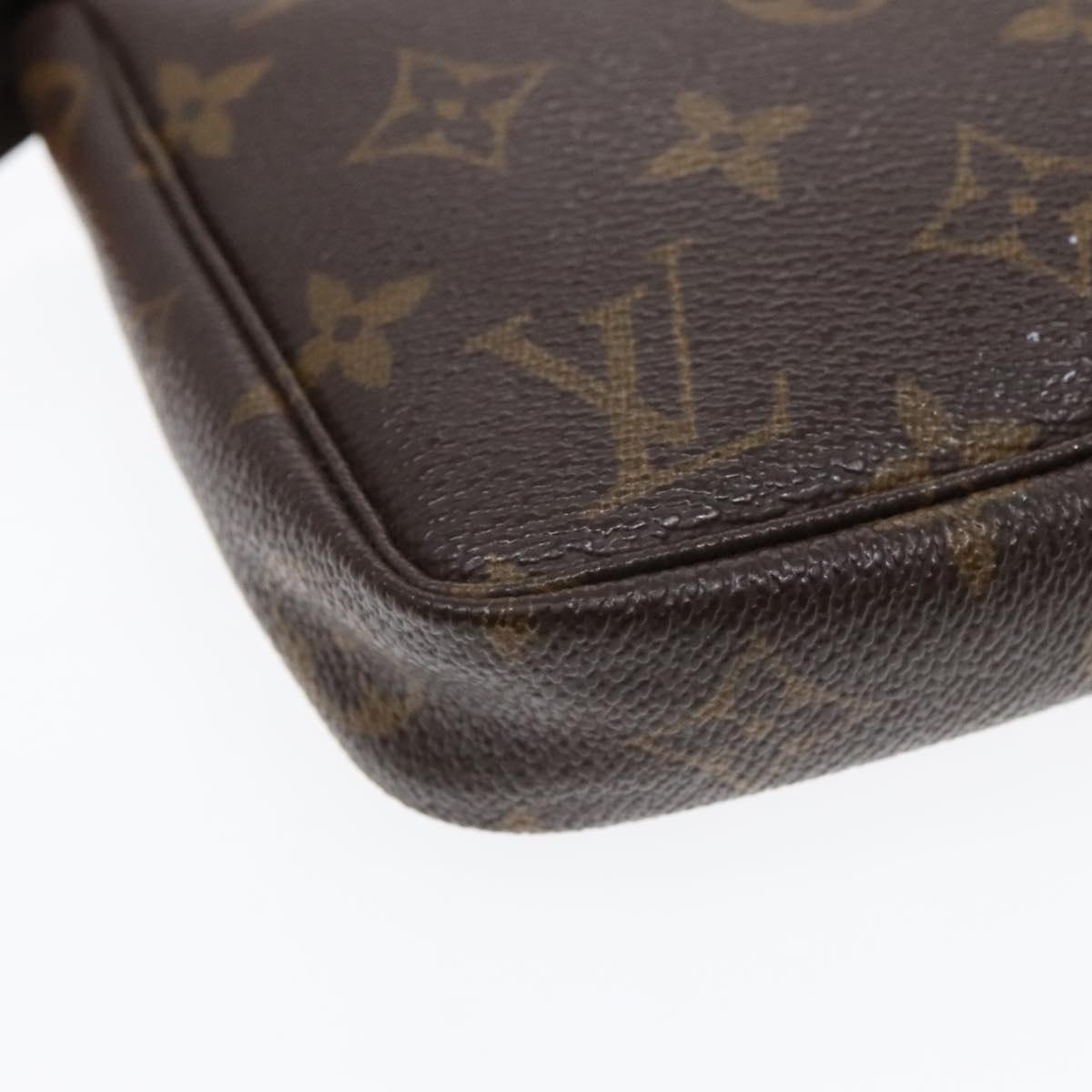 LOUIS VUITTON Monogram Pochette Accessoires Pouch M51980 LV Auth 90307