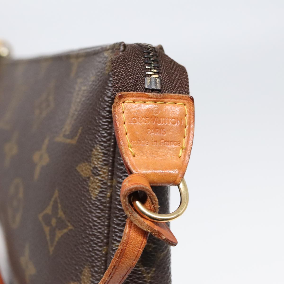 LOUIS VUITTON Monogram Pochette Accessoires Pouch M51980 LV Auth 90307