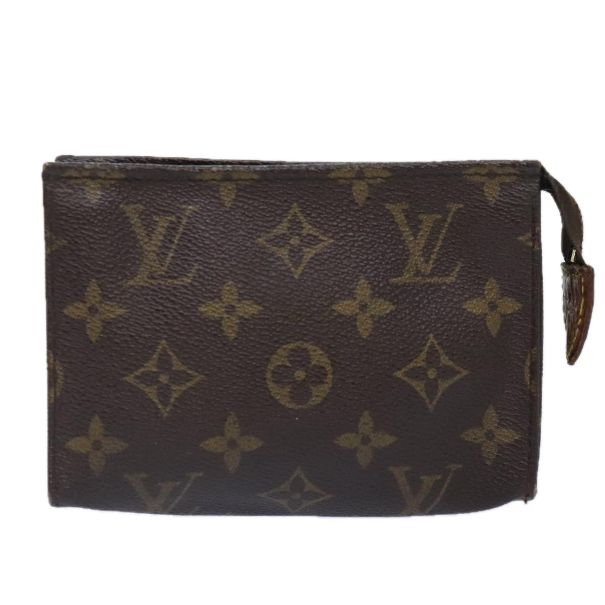 LOUIS VUITTON Monogram Poche Toilette 15 Pouch M47546 LV Auth 90314