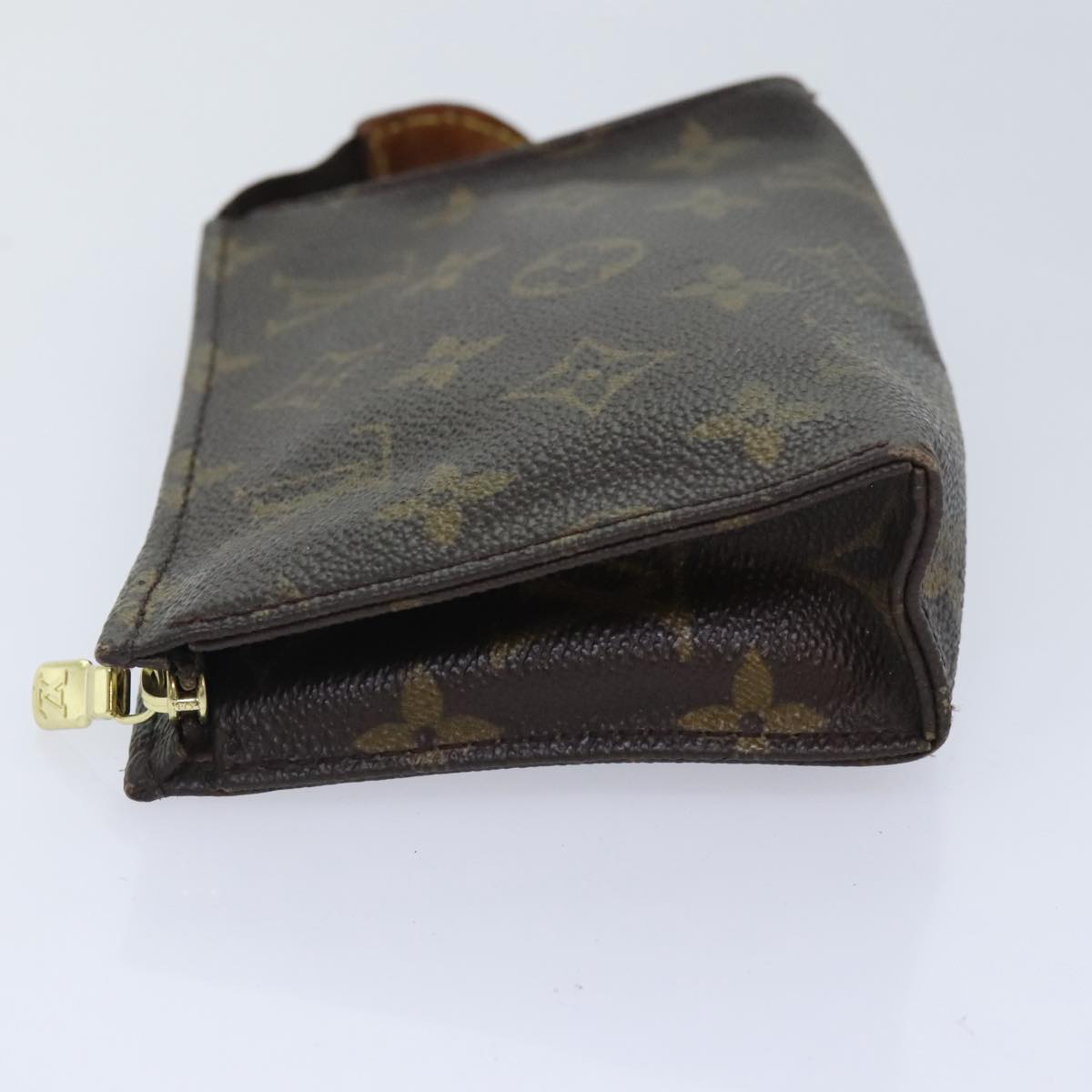 LOUIS VUITTON Monogram Poche Toilette 15 Pouch M47546 LV Auth 90314