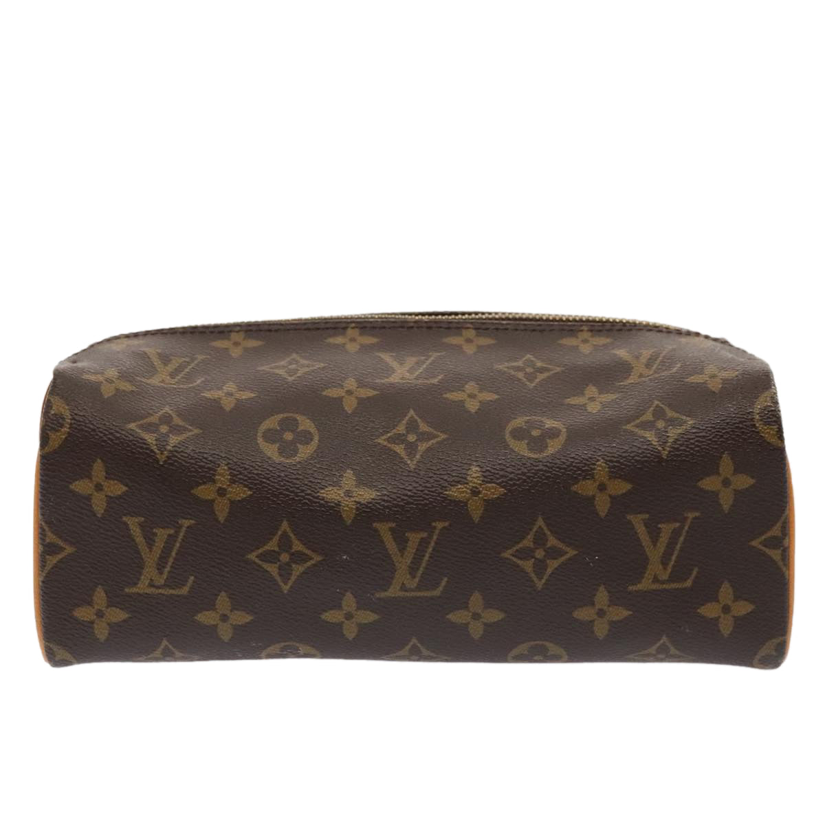 LOUIS VUITTON Monogram Trousse Patte Pression Cosmetic Pouch M47636 Auth 90324