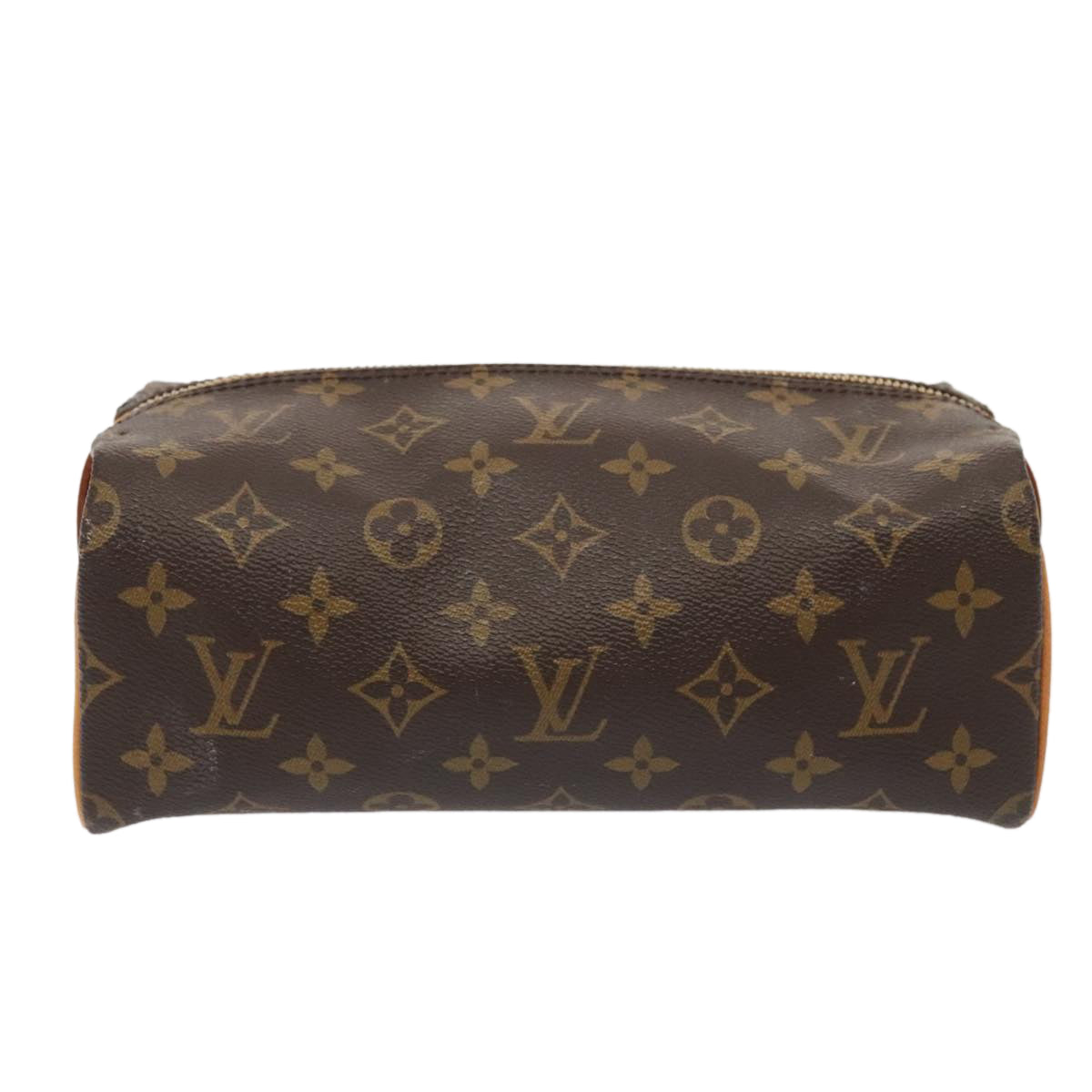 LOUIS VUITTON Monogram Trousse Patte Pression Cosmetic Pouch M47636 Auth 90324