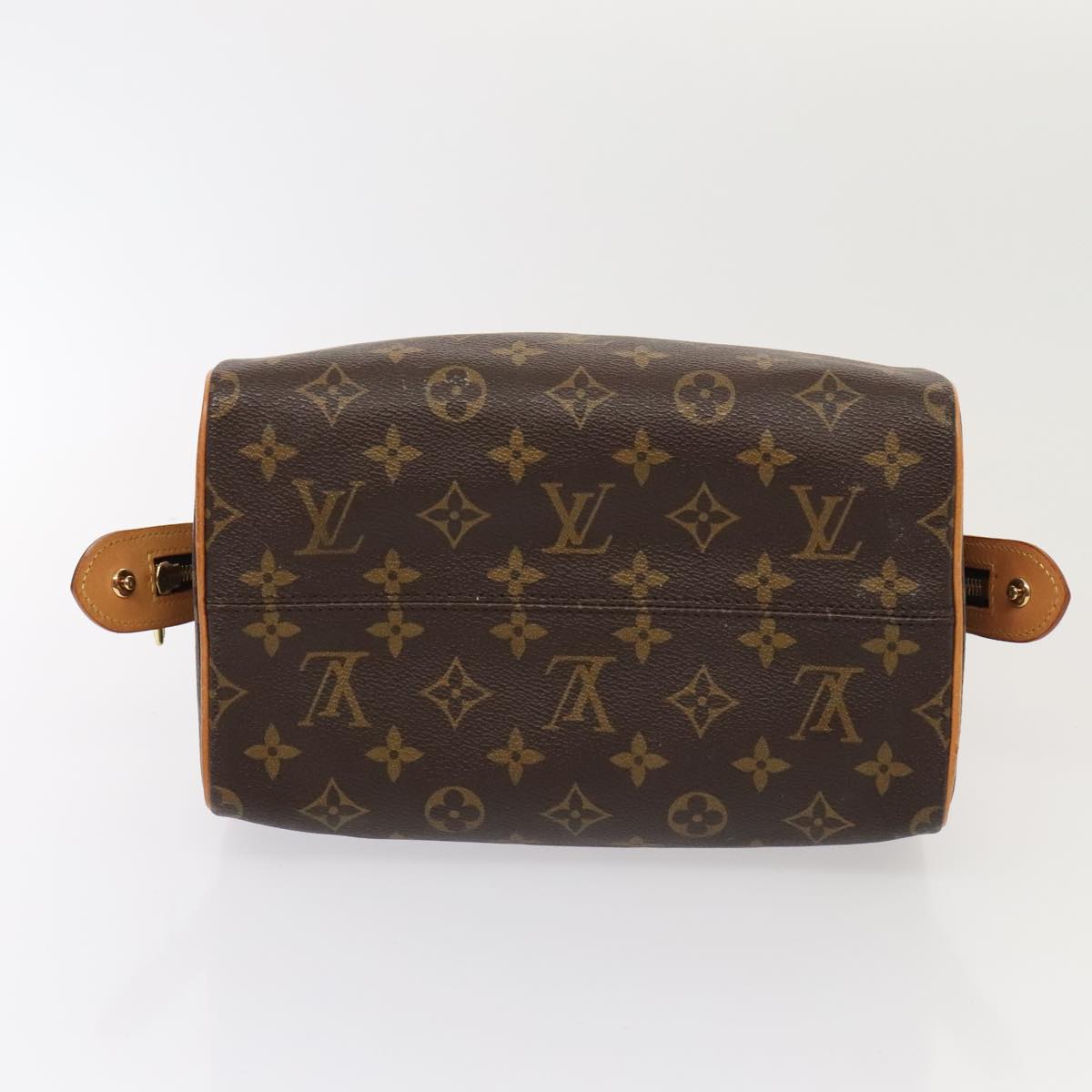 LOUIS VUITTON Monogram Trousse Patte Pression Cosmetic Pouch M47636 Auth 90324