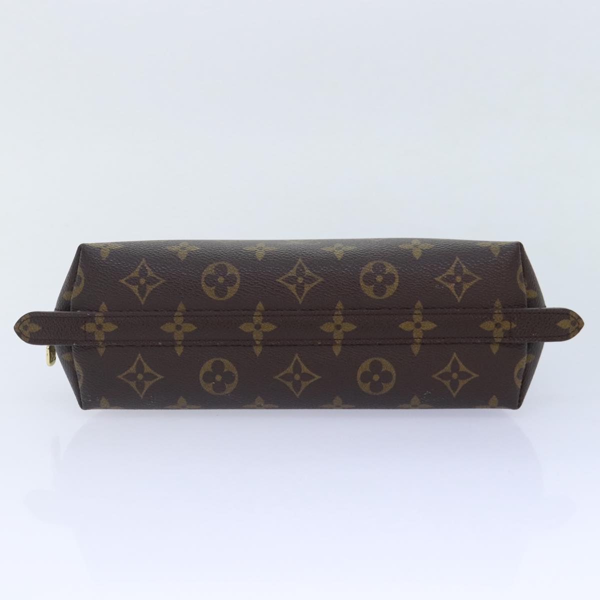 LOUIS VUITTON Monogram Trousse Demi Ronde Cosmetic Pouch M47520 LV Auth 90329