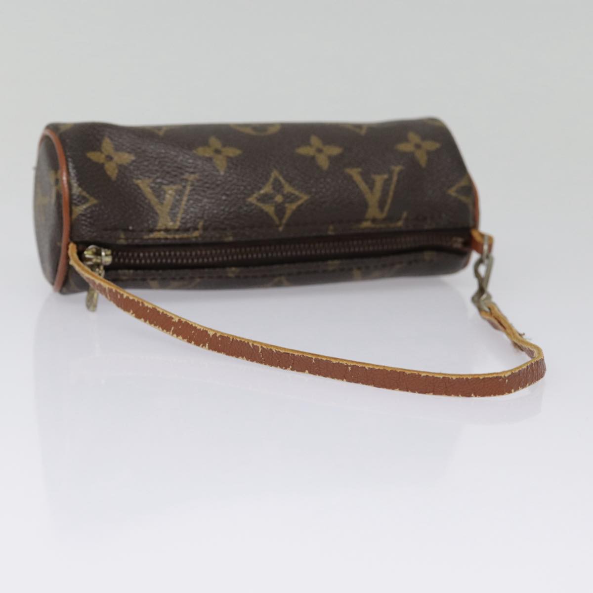 LOUIS VUITTON Monogram Papillon Pouch LV Auth 90359