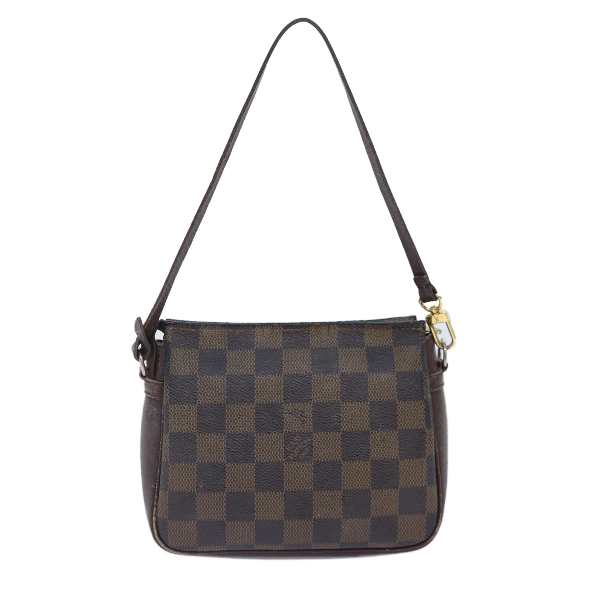 LOUIS VUITTON Damier Ebene Trousse Makeup Pouch N51982 LV Auth 90363