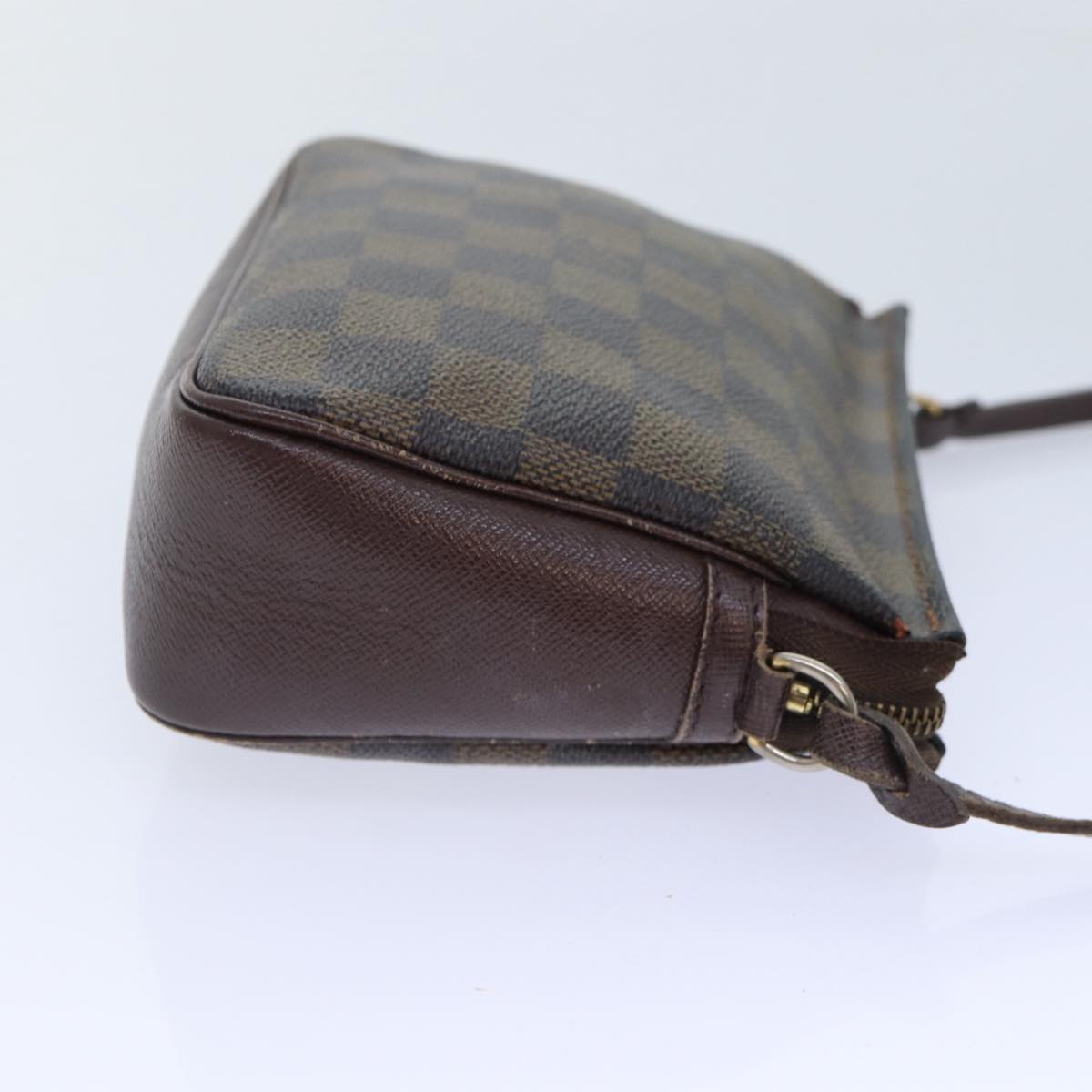 LOUIS VUITTON Damier Ebene Trousse Makeup Pouch N51982 LV Auth 90363