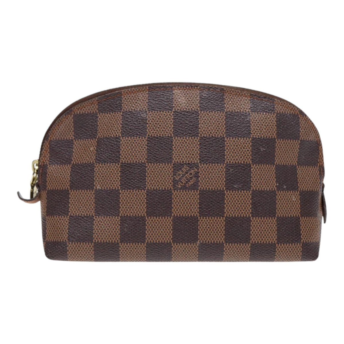 LOUIS VUITTON Damier Ebene Pochette Cosmetic PM Pouch N47516 LV Auth 90364