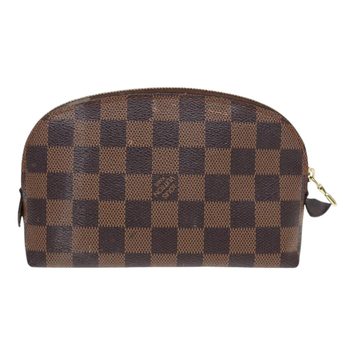 LOUIS VUITTON Damier Ebene Pochette Cosmetic PM Pouch N47516 LV Auth 90364