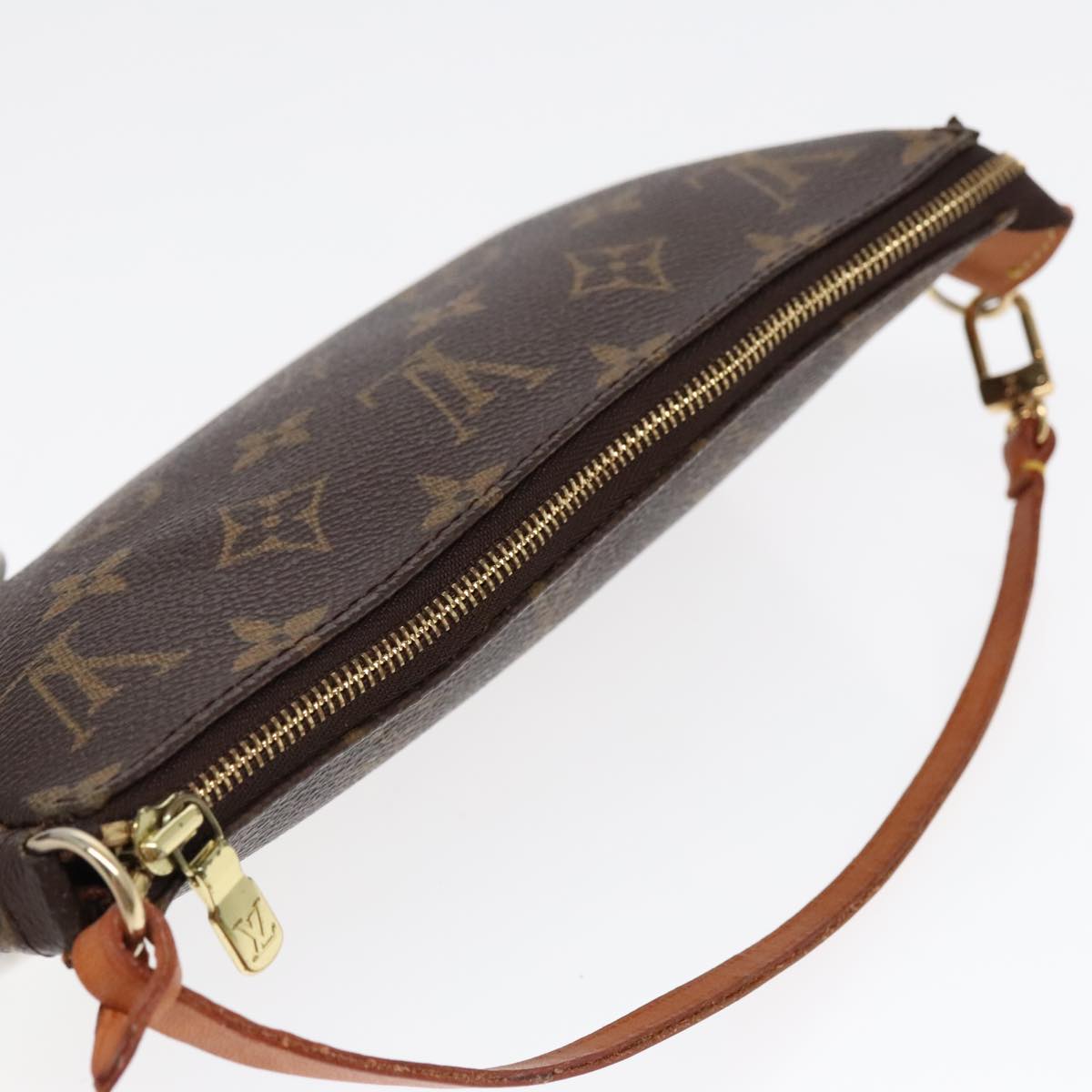 LOUIS VUITTON Monogram Pochette Accessoires Pouch M51980 LV Auth 90365