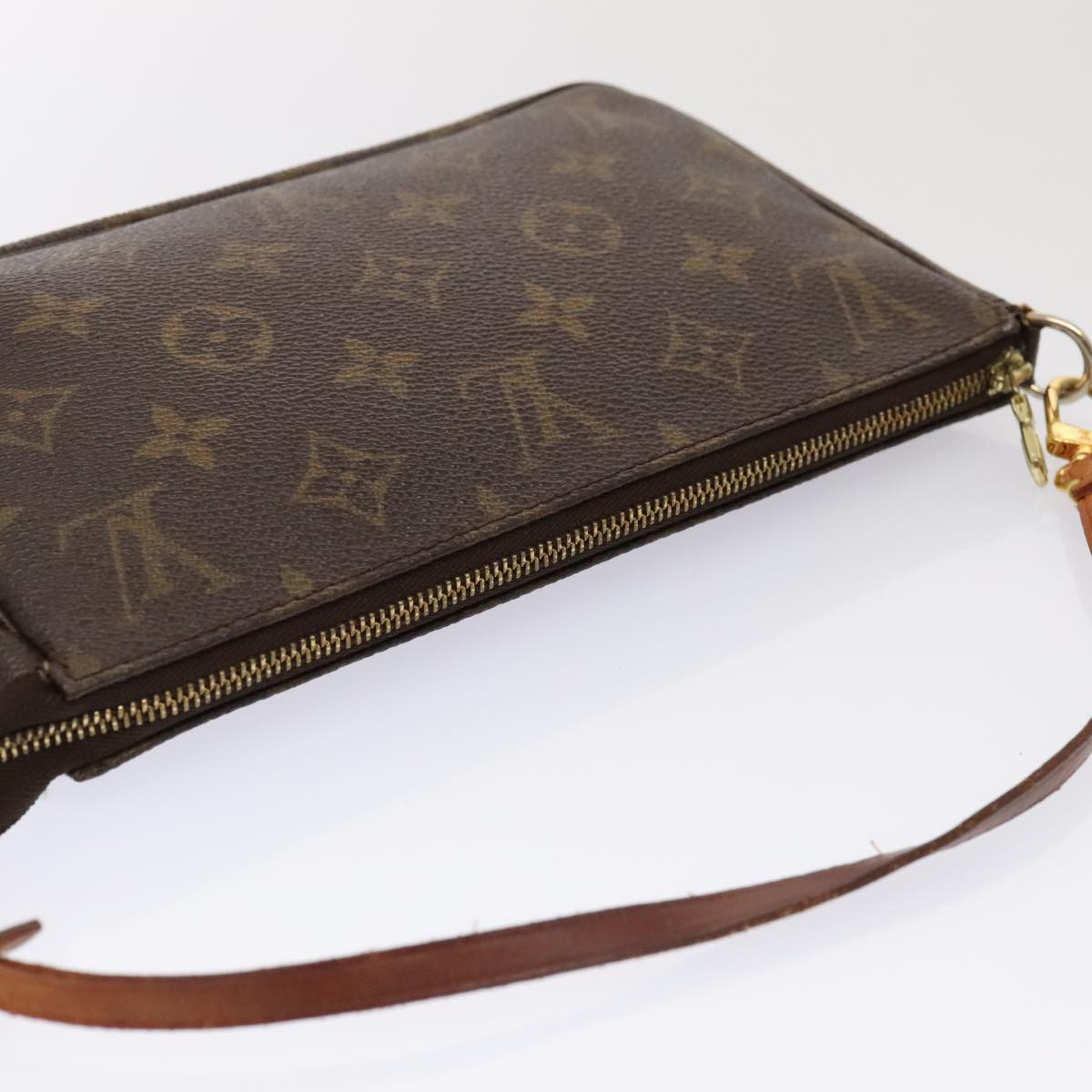 LOUIS VUITTON Monogram Pochette Accessoires Pouch M51980 LV Auth 90377