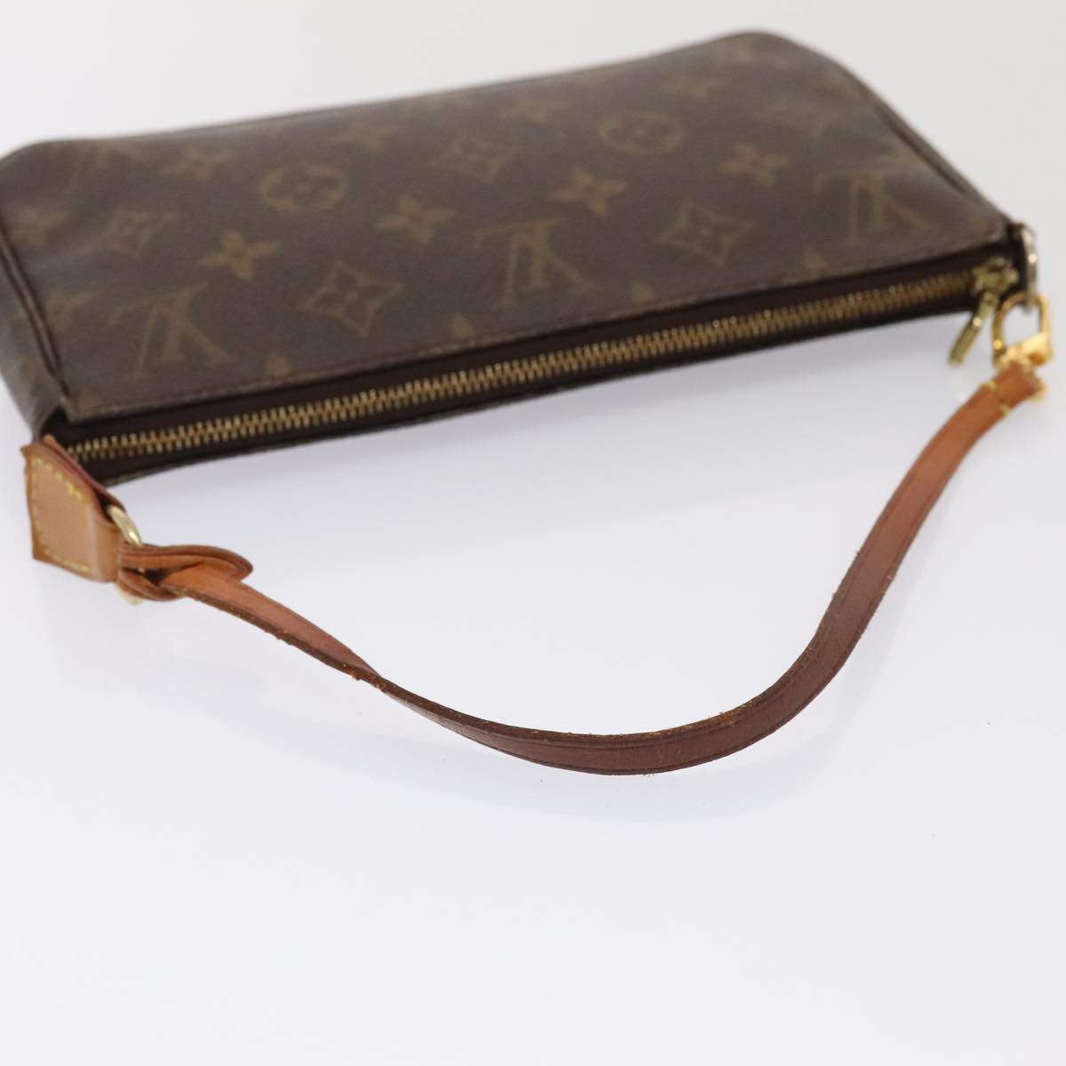 LOUIS VUITTON Monogram Pochette Accessoires Pouch M51980 LV Auth 90377