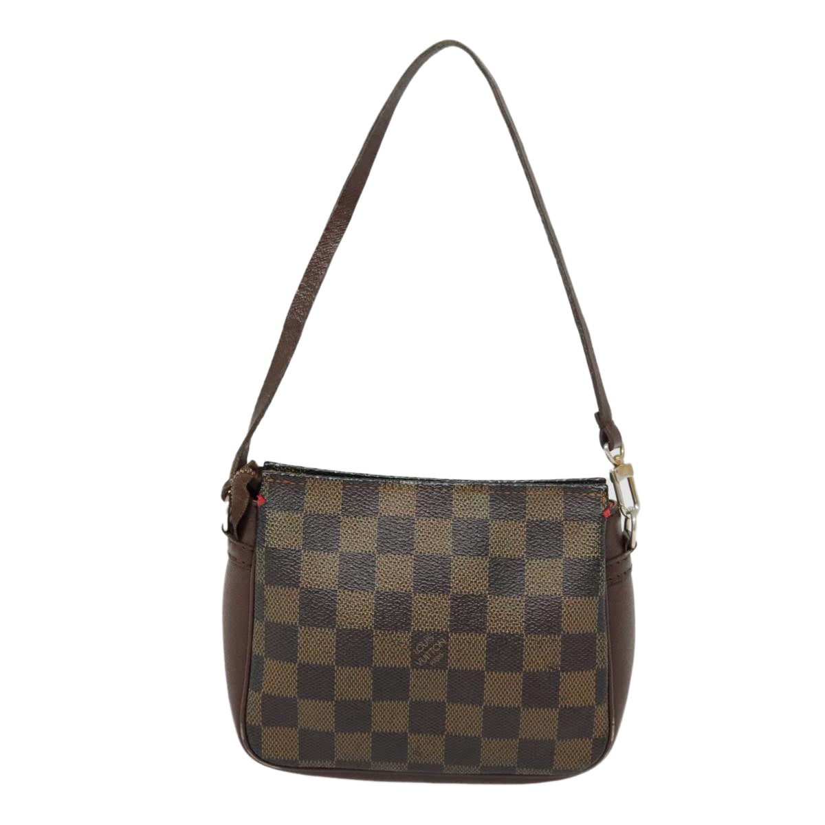 LOUIS VUITTON Damier Ebene Trousse Makeup Pouch N51982 LV Auth 90400