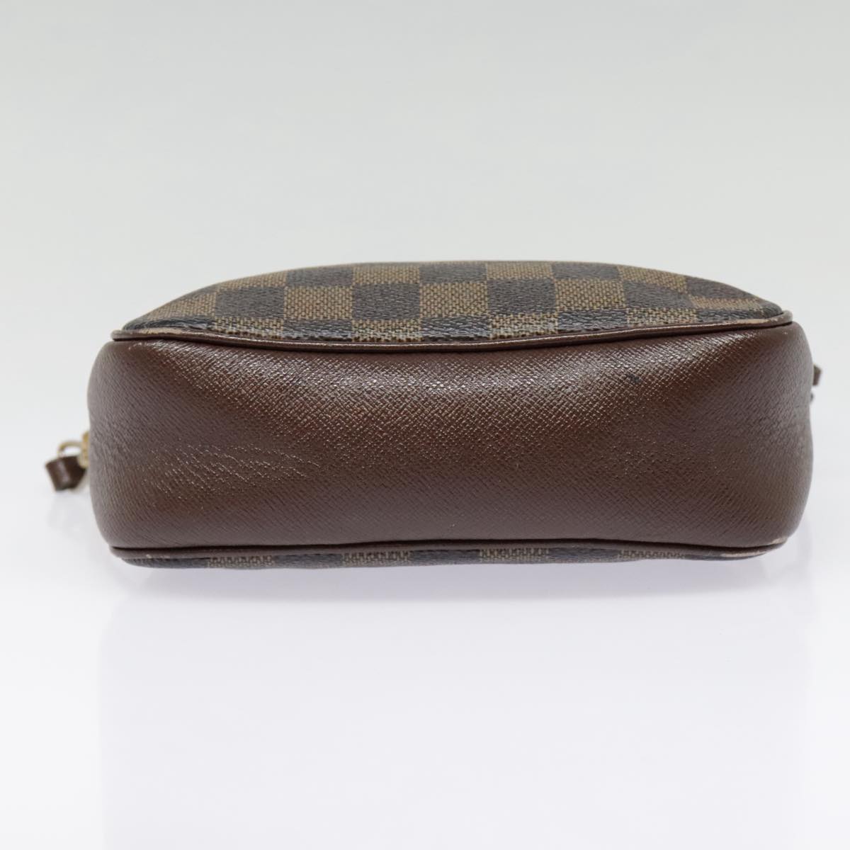 LOUIS VUITTON Damier Ebene Trousse Makeup Pouch N51982 LV Auth 90400