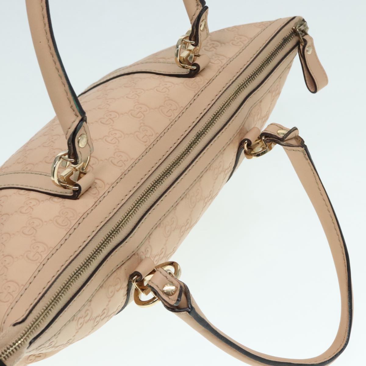 GUCCI GG Canvas Lovely Hand Bag Beige Gold 257069 Auth 90406