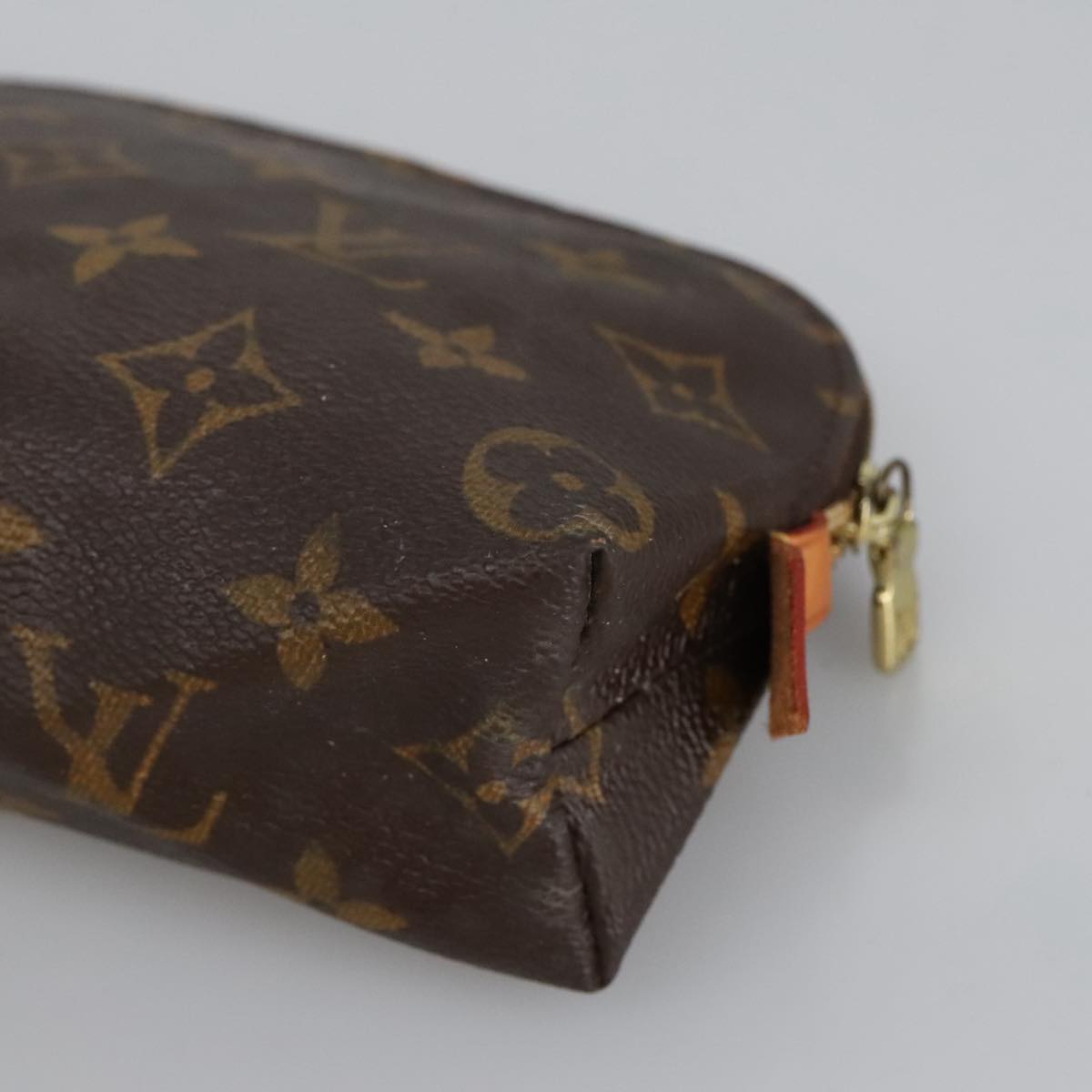 LOUIS VUITTON Monogram Pochette Cosmetic PM Cosmetic Pouch M47515 LV Auth 90457