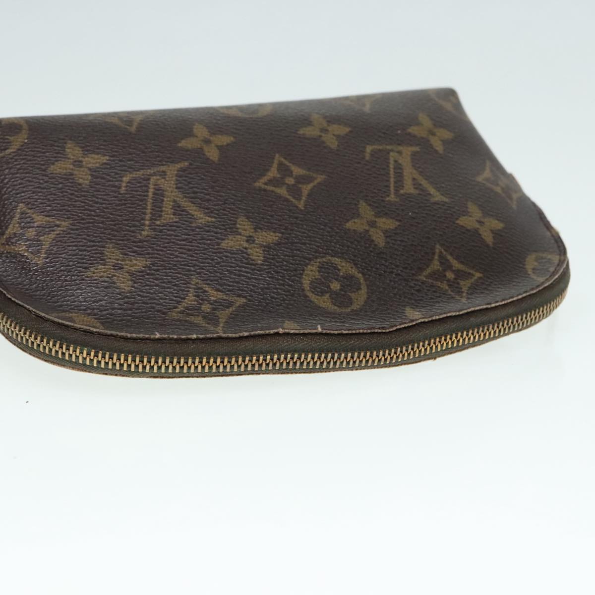 LOUIS VUITTON Monogram Pochette Cosmetic PM Cosmetic Pouch M47515 Auth 90461