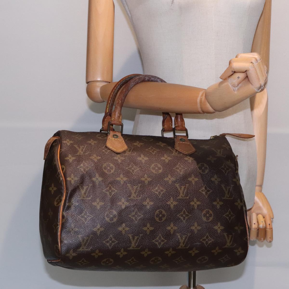 LOUIS VUITTON Monogram Speedy 30 Hand Bag M41526 LV Auth 90467