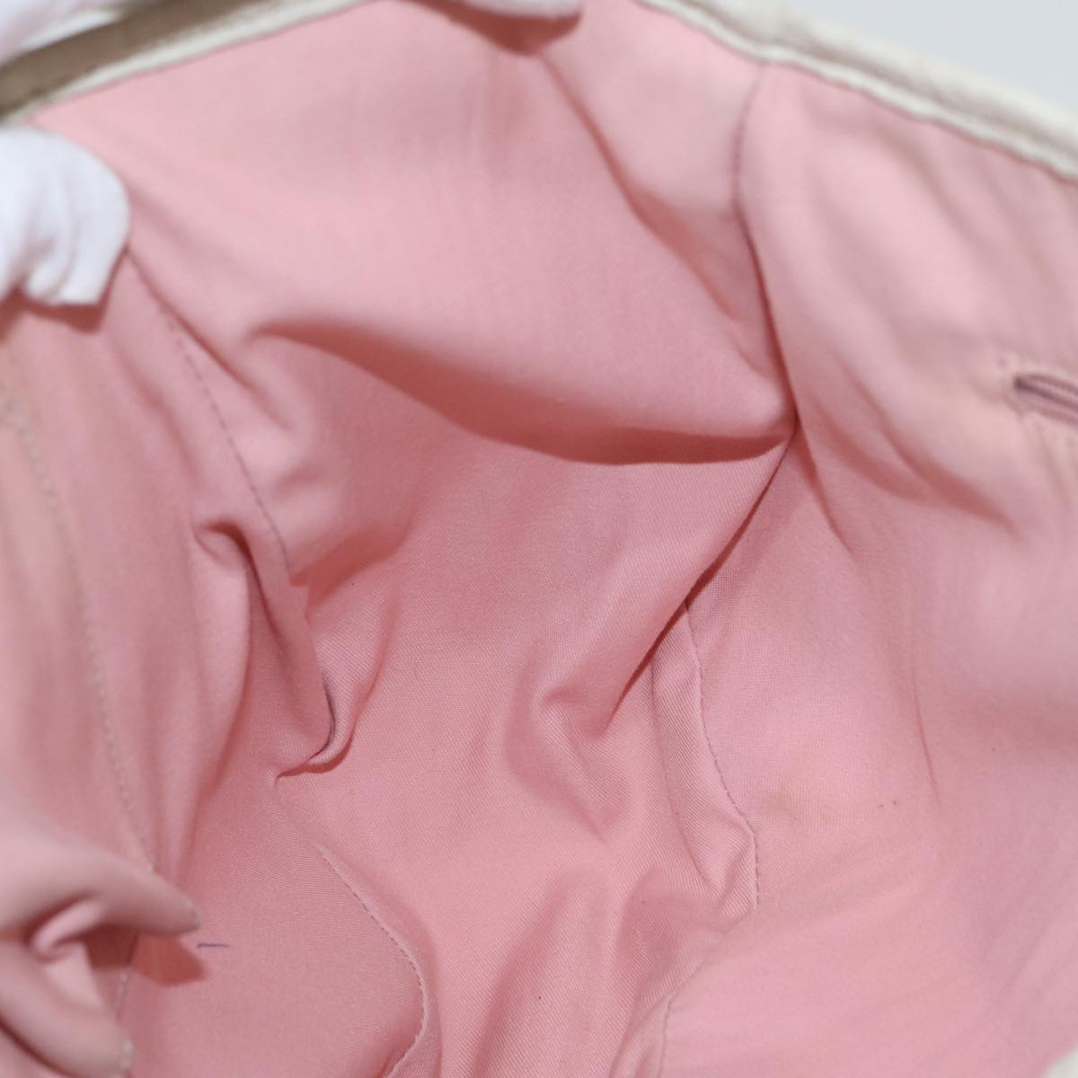 GUCCI GG Canvas Tote Bag Gold Pink 130736 Auth 90470