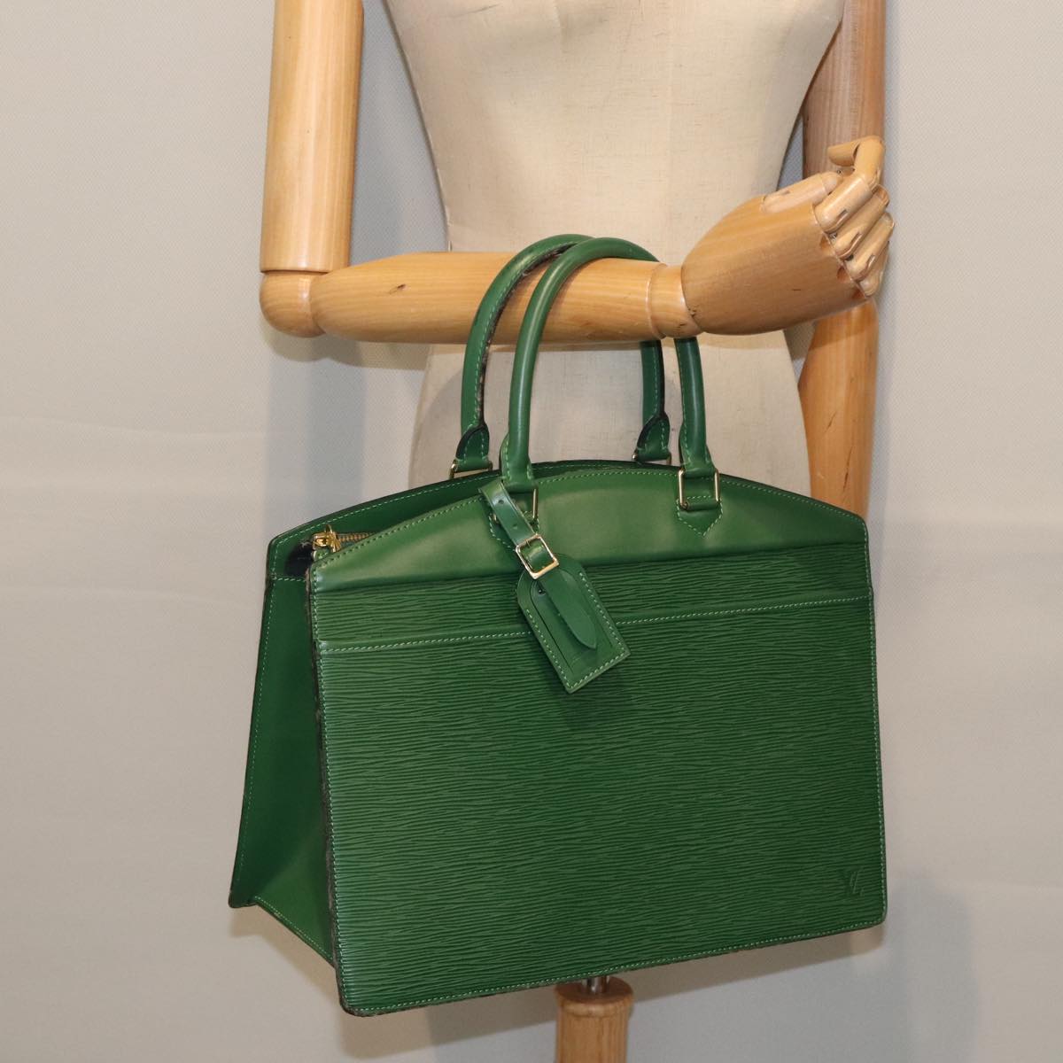 LOUIS VUITTON Epi Riviera Hand Bag Green M48184 LV Auth 90491