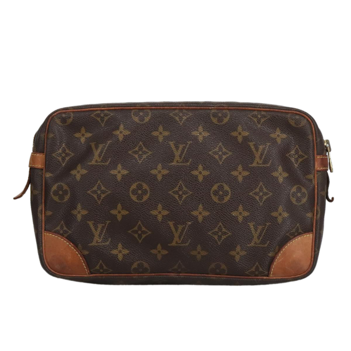 LOUIS VUITTON Monogram Compiegne 28 Clutch Bag M51845 LV Auth 90518