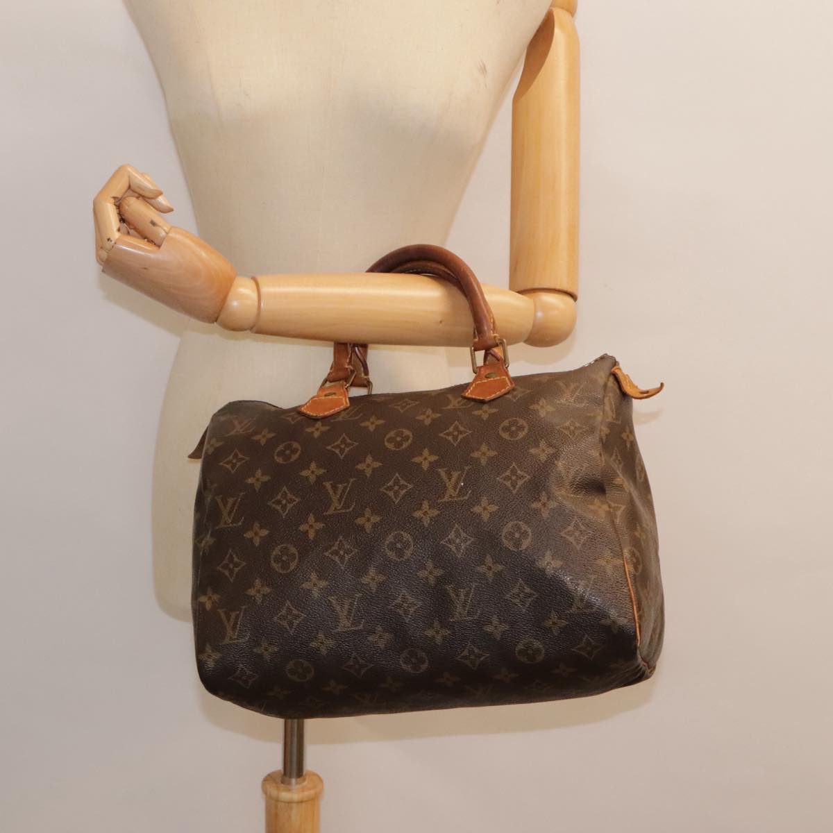 LOUIS VUITTON Monogram Speedy 30 Hand Bag M41526 LV Auth 90597