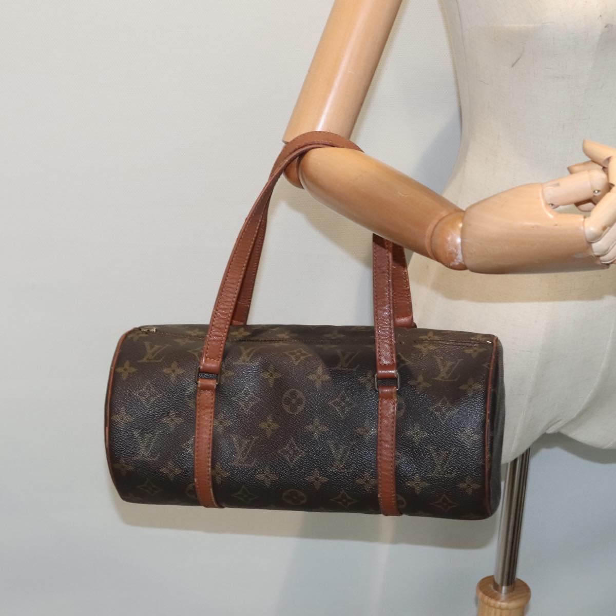 LOUIS VUITTON Monogram Papillon 30 Hand Bag M51385 LV Auth 90609