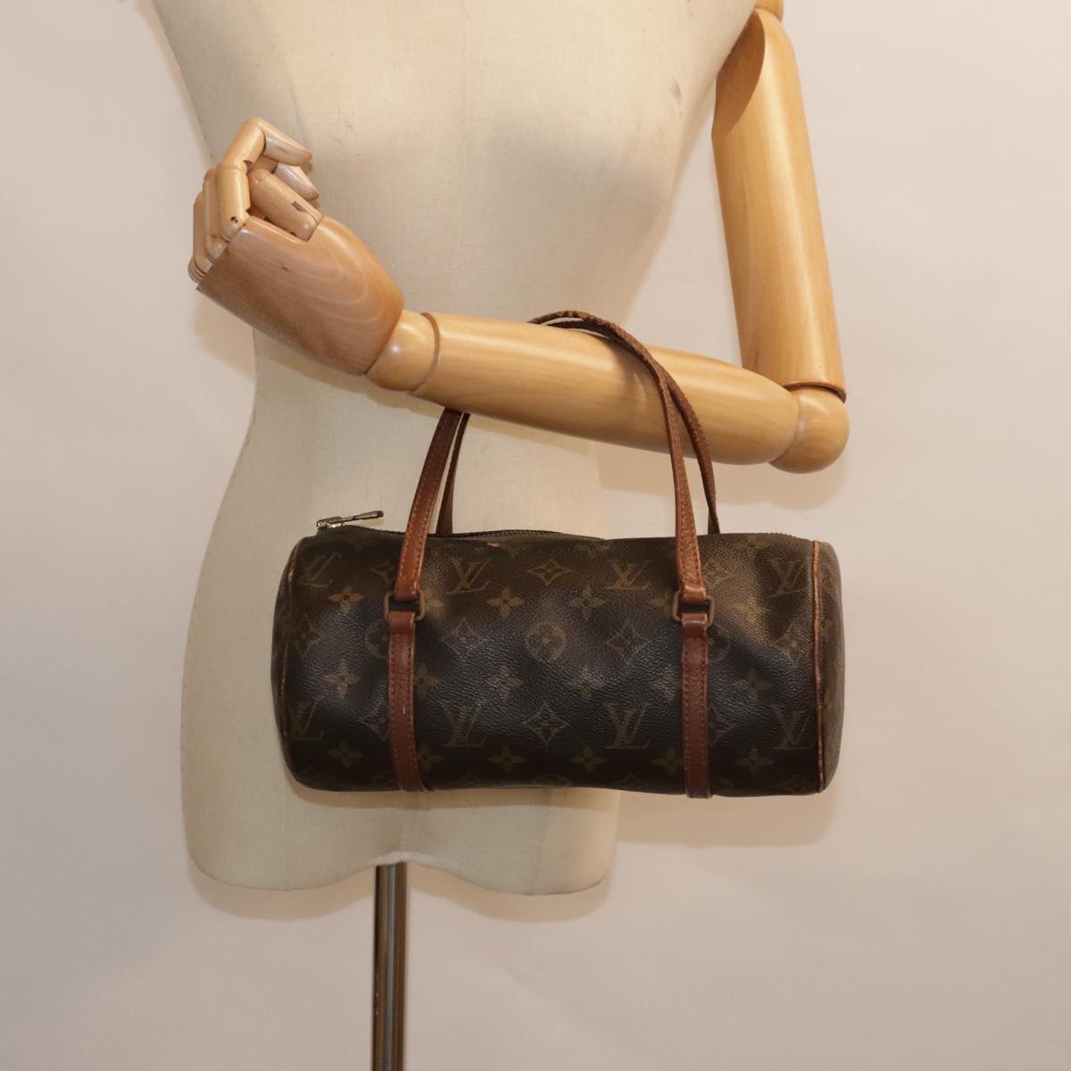 LOUIS VUITTON Monogram Papillon 26 Hand Bag M51386 LV Auth 90615