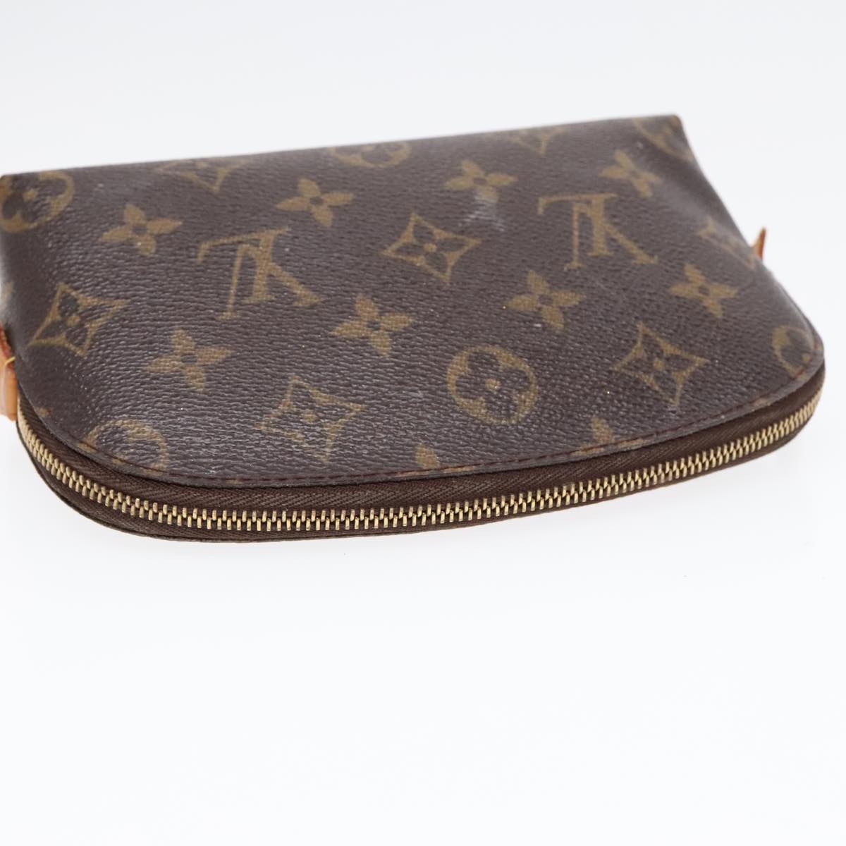 LOUIS VUITTON Monogram Pochette Cosmetic PM Cosmetic Pouch M47515 LV Auth 90622