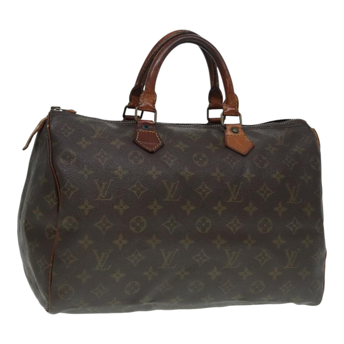 LOUIS VUITTON Monogram Speedy 35 Hand Bag M41524 LV Auth 90625