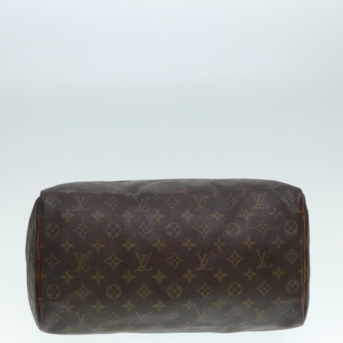 LOUIS VUITTON Monogram Speedy 35 Hand Bag M41524 LV Auth 90625