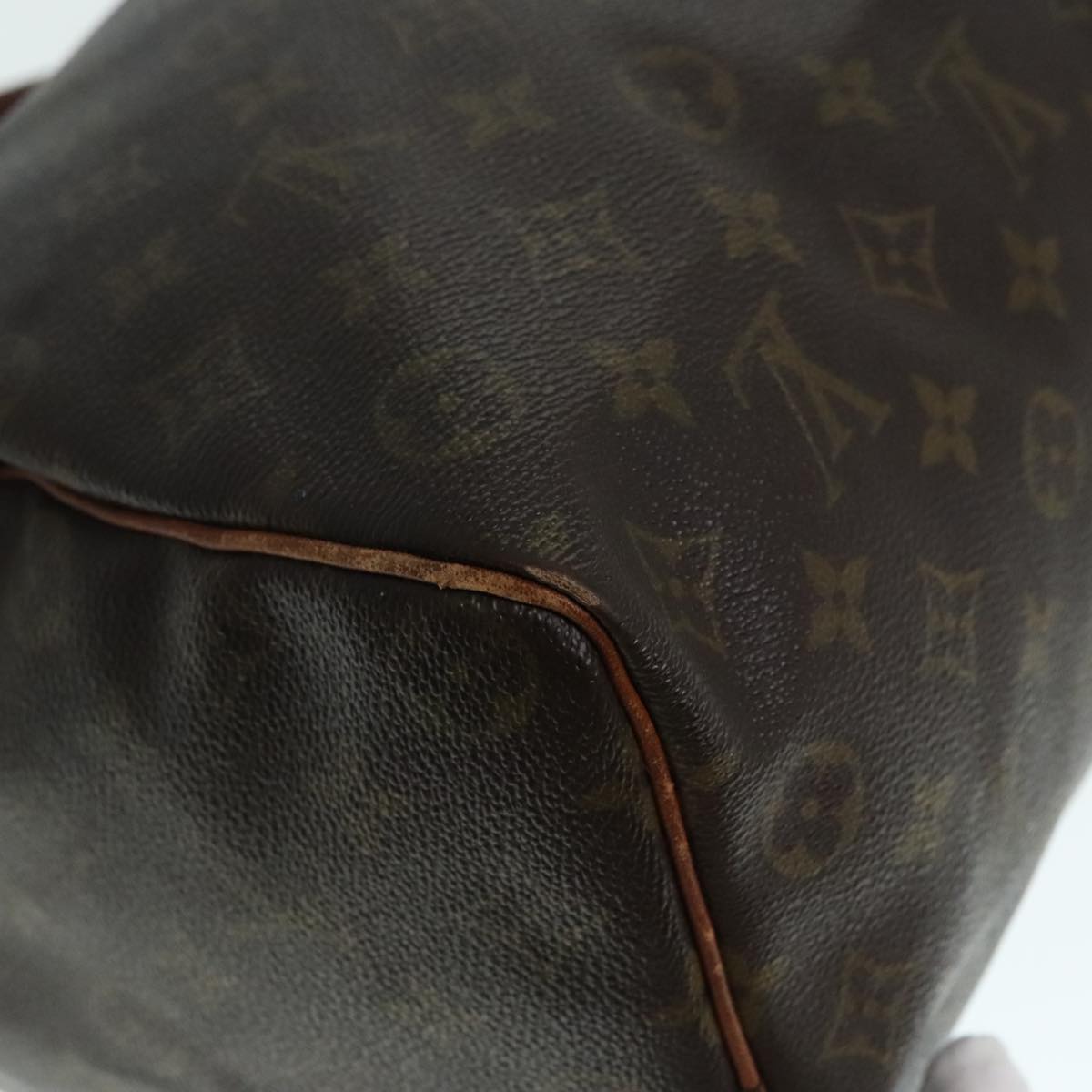 LOUIS VUITTON Monogram Speedy 35 Hand Bag M41524 LV Auth 90625