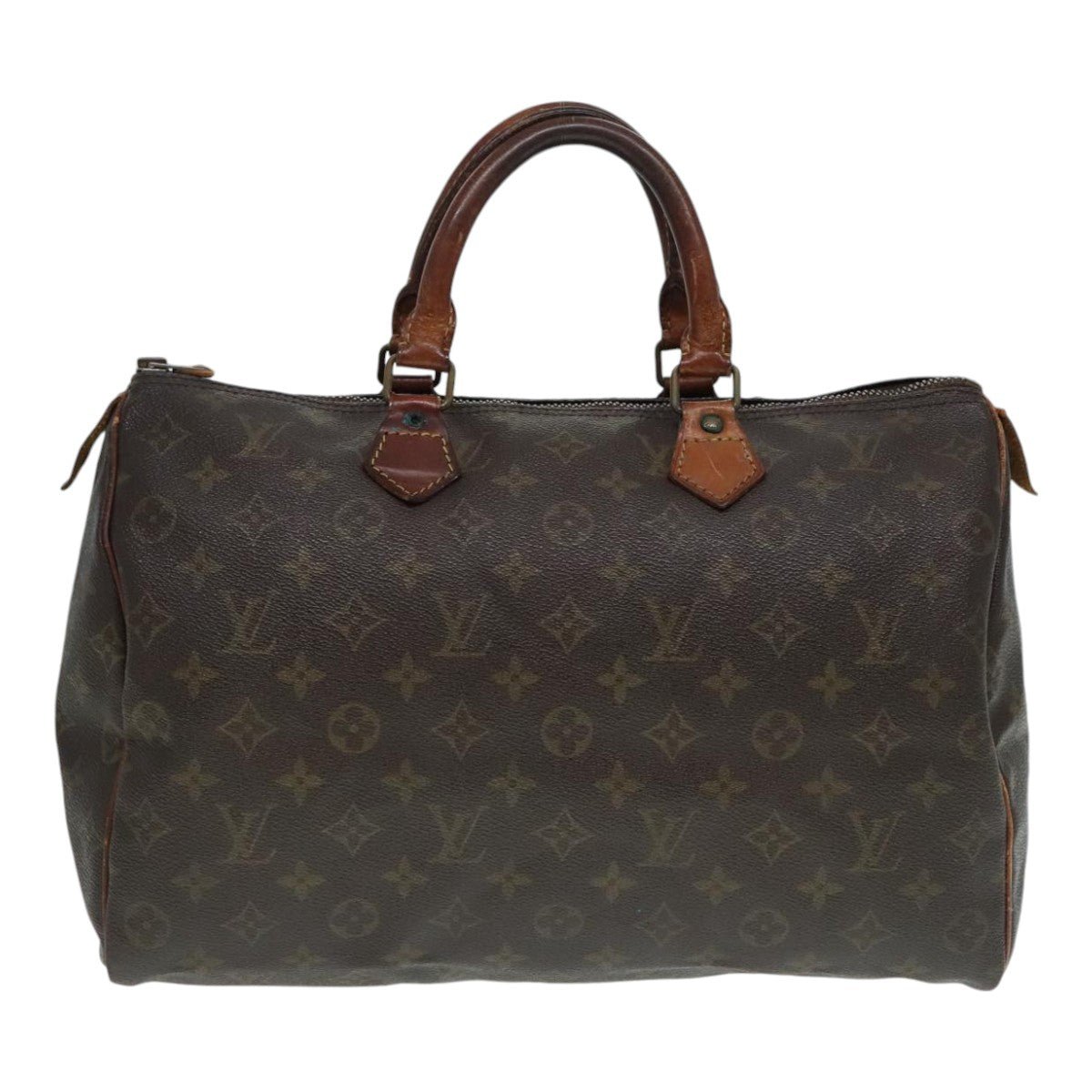 LOUIS VUITTON Monogram Speedy 35 Hand Bag M41524 LV Auth 90625