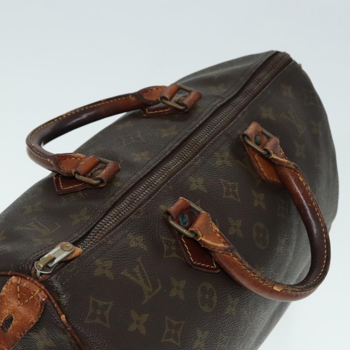 LOUIS VUITTON Monogram Speedy 35 Hand Bag M41524 LV Auth 90625