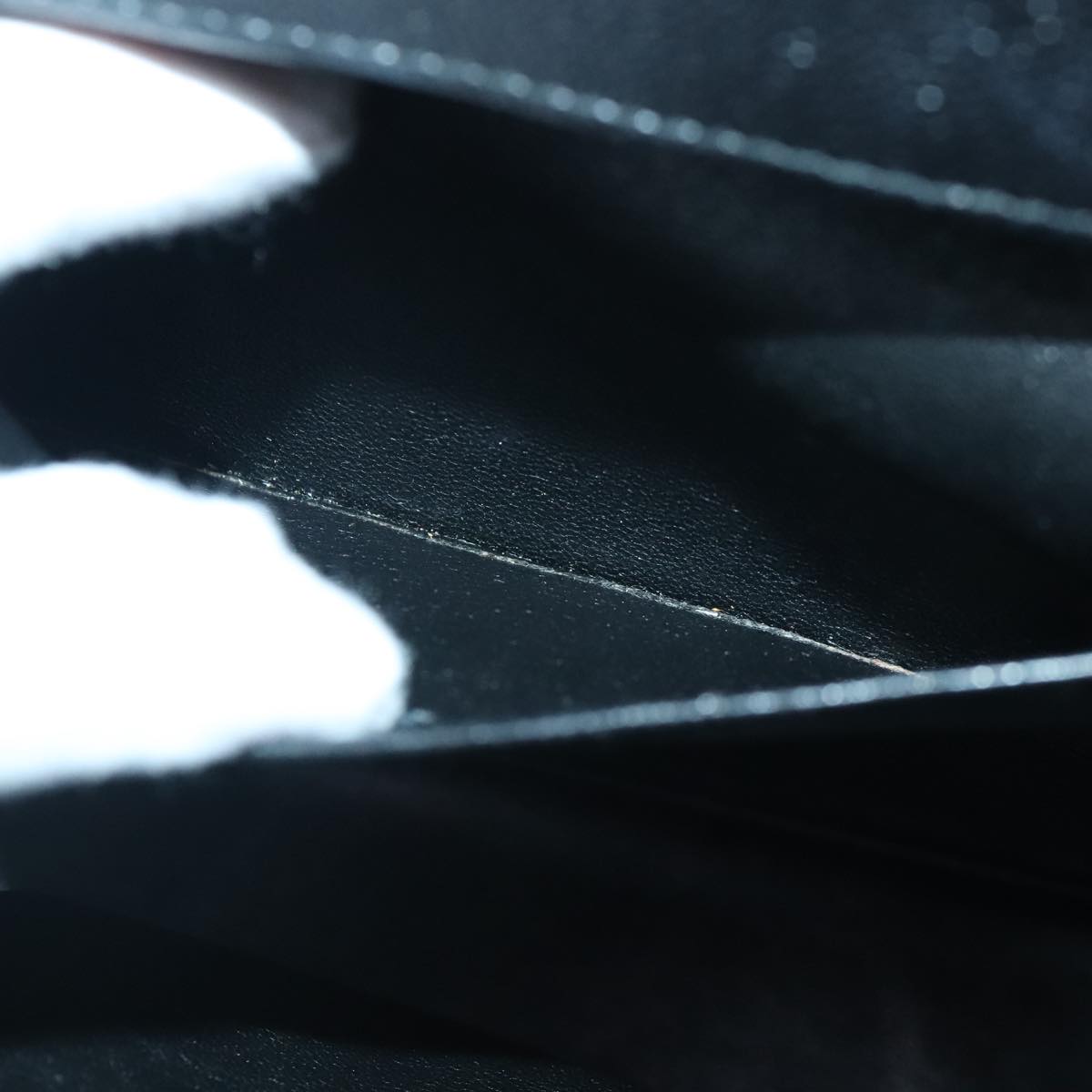 CHANEL COCO Mark Shoulder Bag Calf Skin Black CC Auth 90649